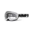 100% Strata 2 Youth Clear Lens Goggles in White