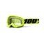 100% Strata 2 Youth Clear Lens Goggles in Yellow