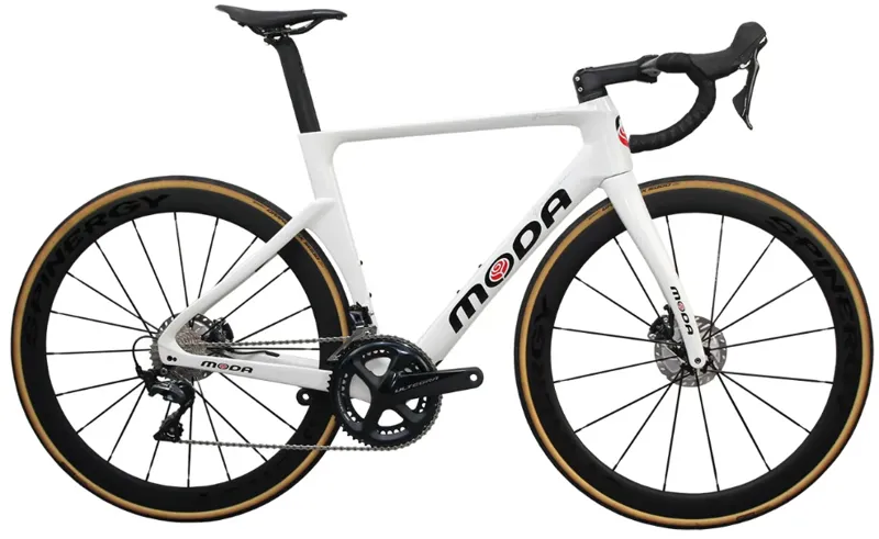 2022 Moda FINALE Disc 105 Di2 12 Speed Carbon Road Bike in Pearl