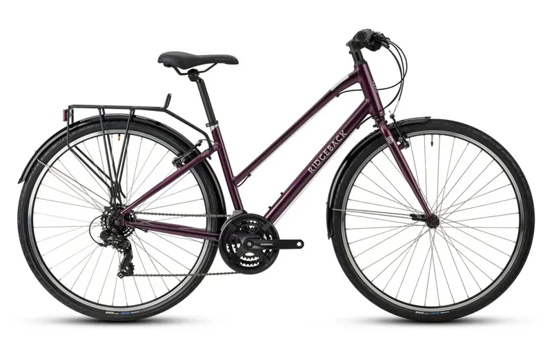 2022 Ridgeback Speed Open Frame Hybrid Bike in Purple