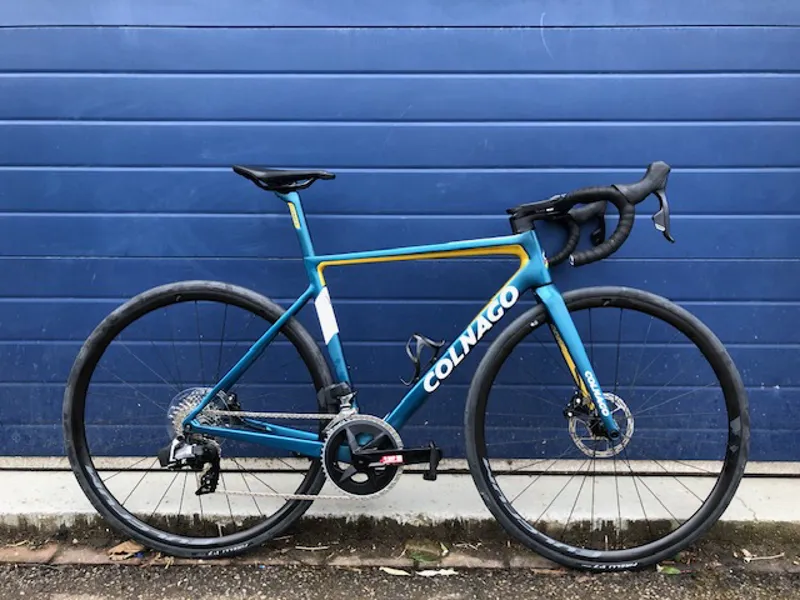 2023 Colnago V3 Disc SRAM Rival AXS Carbon Road bike in Blue and