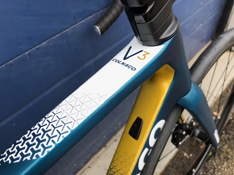 2023 Colnago V3 Disc SRAM Rival AXS Carbon Road bike in Blue and