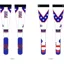 Special Edition Evel Knievel Moto socks in white