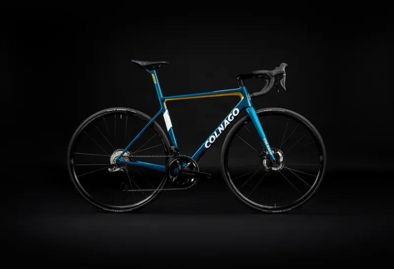 2023 Colnago V3 Disc SRAM Rival AXS Carbon Road bike in Blue and